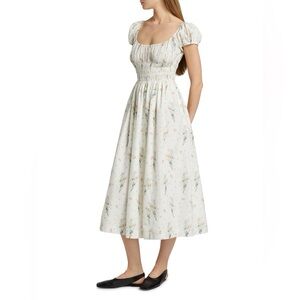 DÔEN Quinley Floral Cotton Midi-Dress